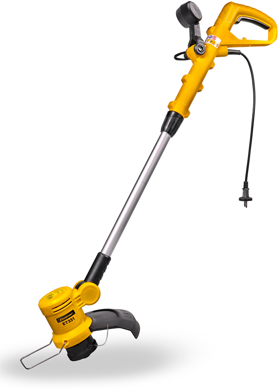 Триммер электрический CHAMPION ET351 (телескоп.прям.380Вт 1,48кг нижний двигатель, корд 1,2мм) (ET351)