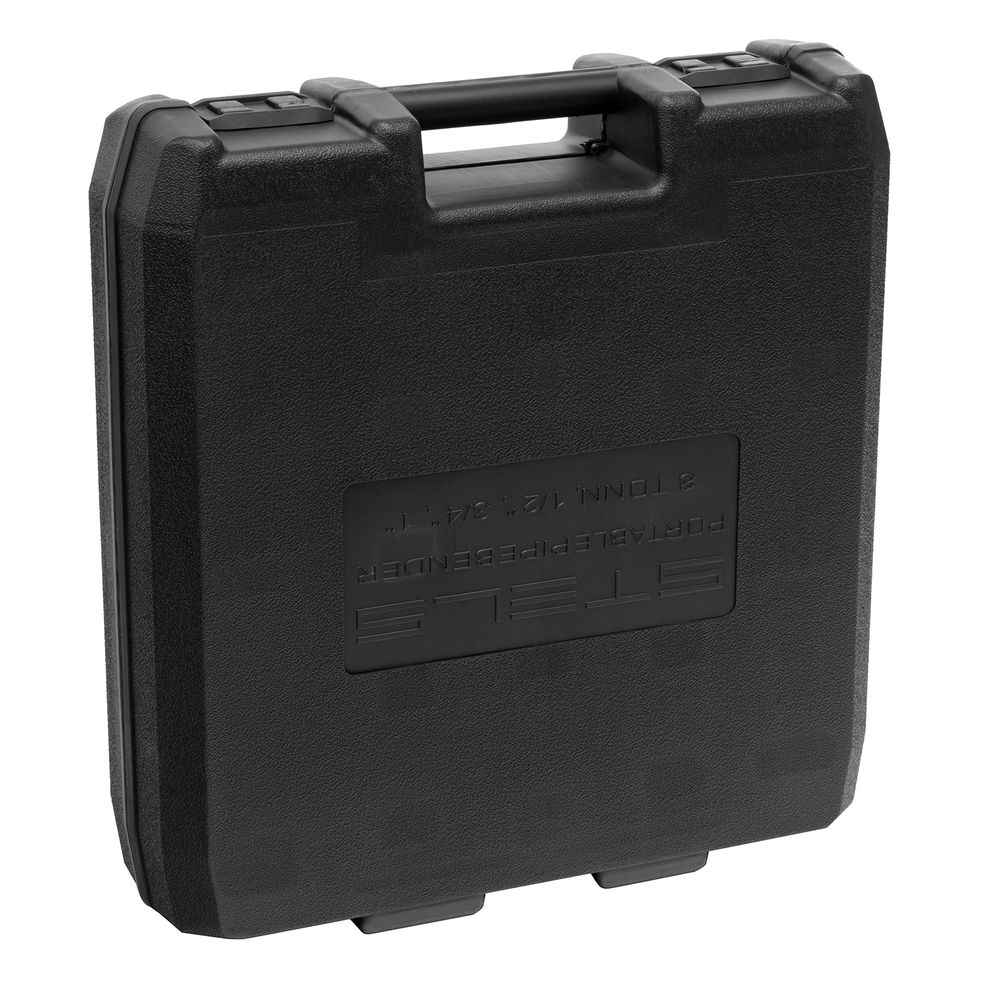 Трубогиб гидравлический, 8 т, в комплекте с башмаками 1/2-1, пластиковый кейс, Stels (18115)