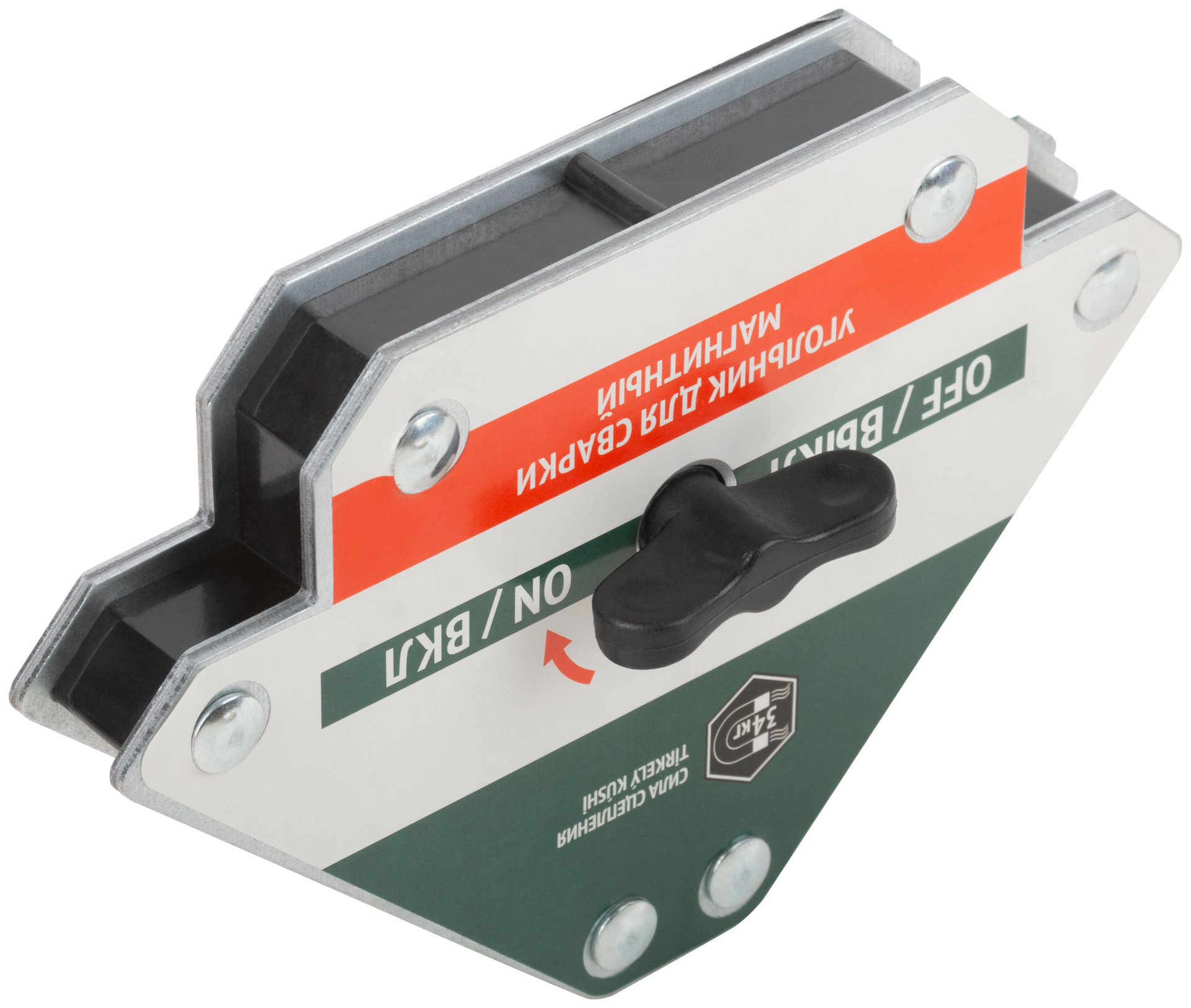 Угольник для сварки магнитный отключаемый, тип стрелка, усилие до 34 кг (81817)