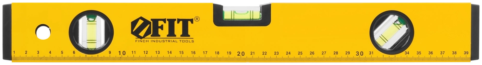 Уровень Стайл, 3 глазка, желтый усиленный корпус, фрезер. рабочая грань, шкала, Профи 400 мм (18204)