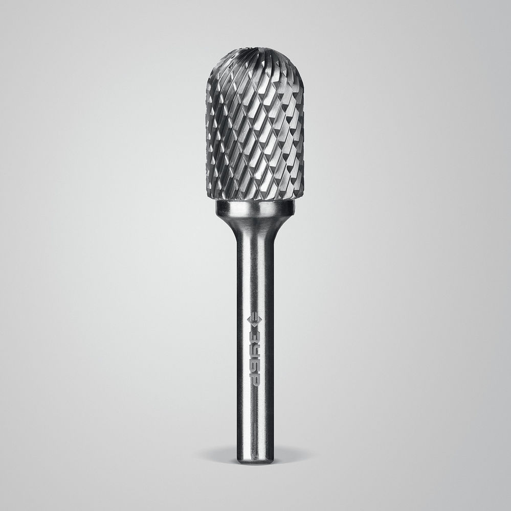 Борфреза твердосплавная 16?25 мм, тип C (цилиндр со сферическим концом), хв-к 6 мм ЗУБР ПРОФЕССИОНАЛ 28802-16-25