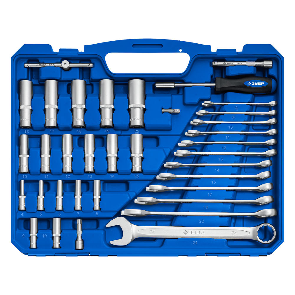 Универсальный набор инструмента 216 предм. А-216 (1/2+ 3/8+ 1/4) Профессионал ЗУБР 27674-H216