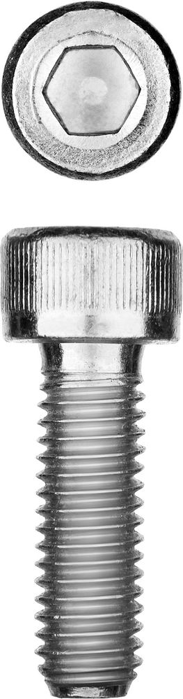 Винт с внутренним шестигранником М8?20 мм DIN 912 кл. пр. 8.8 цинк 5 кг Профессионал ЗУБР 30318-08-020