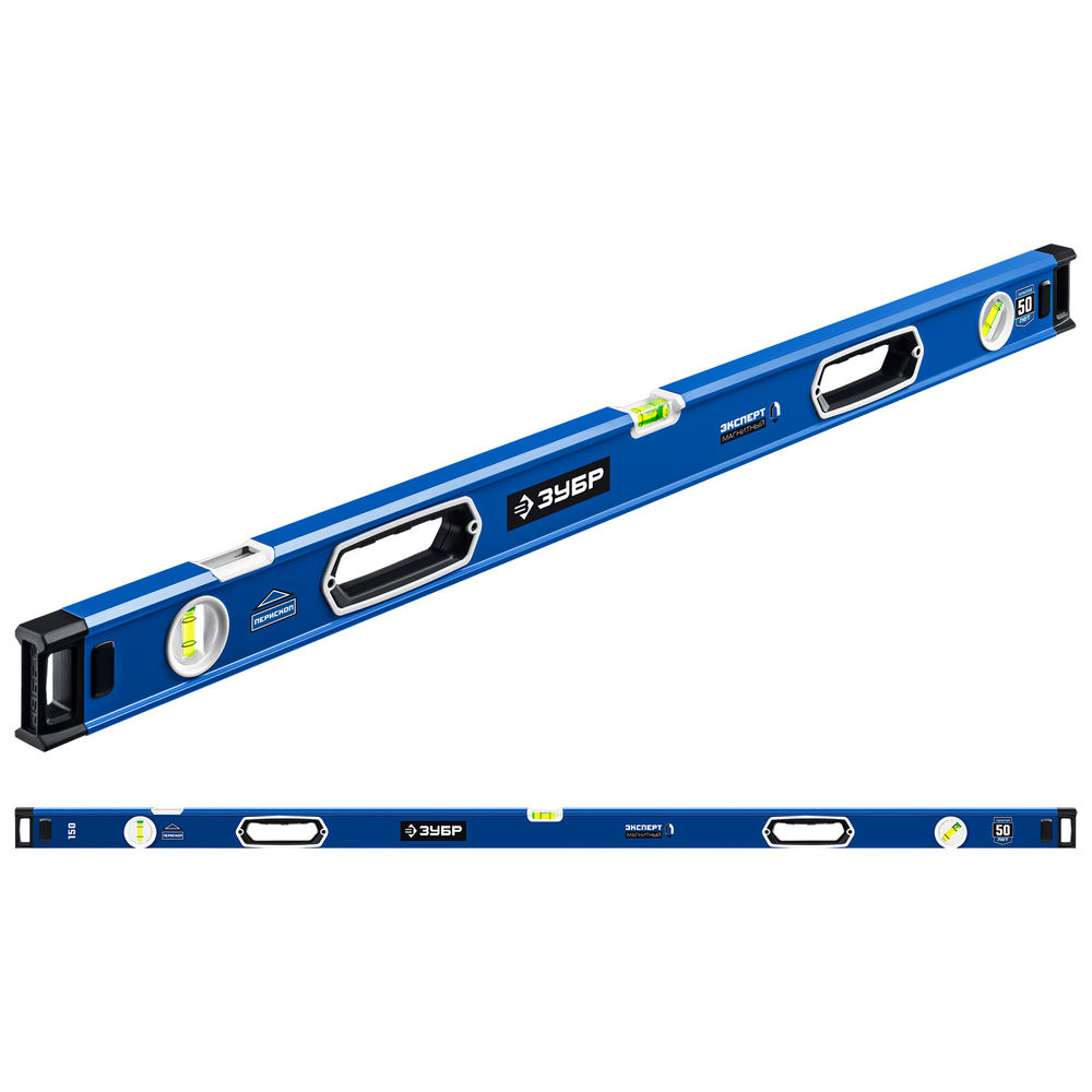 Уровень магнитный мощный ЭКСПЕРТ-М 1500 мм, с зеркальным глазком ЗУБР Профессионал 34572-150