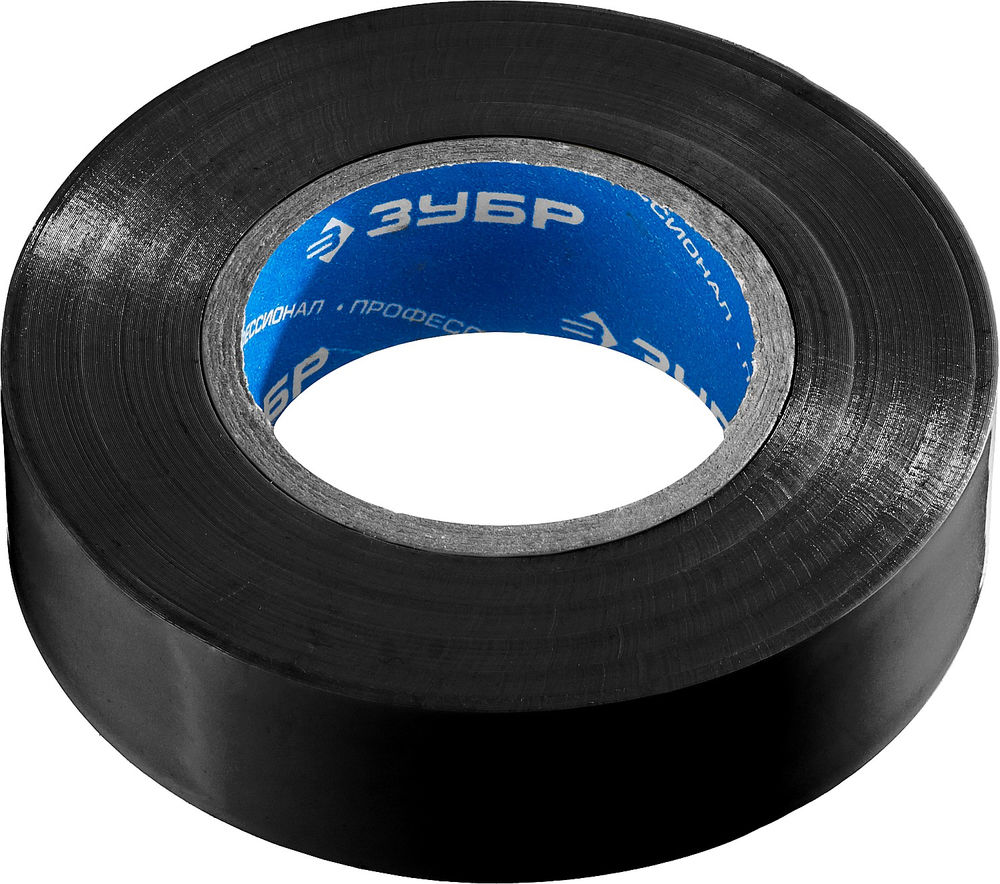 Изолента ПВХ ЭЛЕКТРИК-20 19 мм x 20 м, 6000 В, черная, не поддерживает горение ЗУБР Профессионал 1234-2_z02