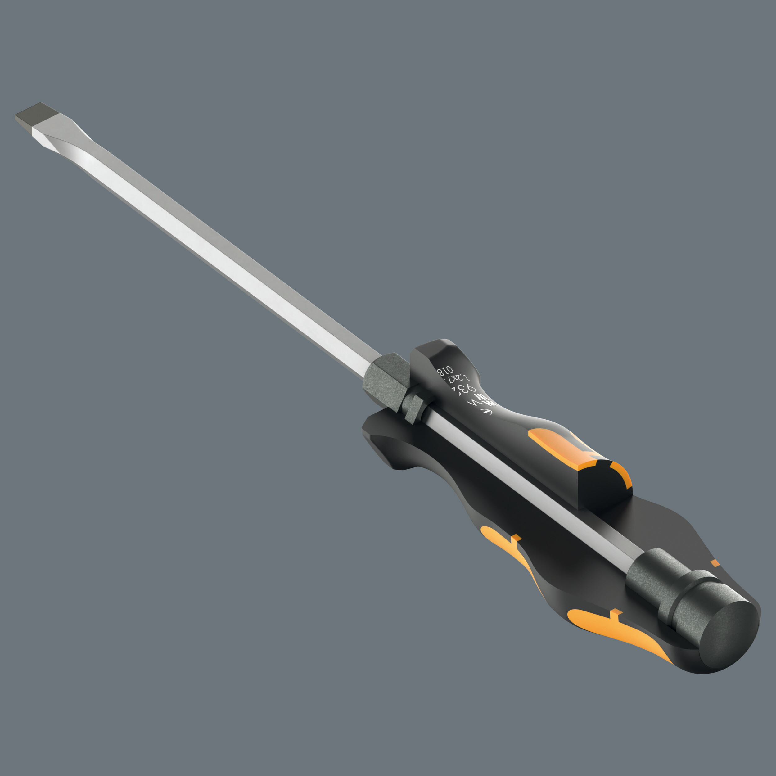 Отвёртка силовая шлицевая 2.5 x 14 x 250 мм вспомогательный шестигранник для работы с проблемным крепежом SL серия 932 A Wera WE-018274