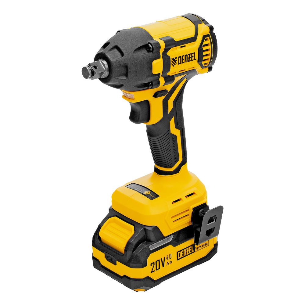 Гайковерт ударный аккумуляторный бесщет. CIWH-BL-20-350, Li-Ion, 20 В// Denzel (26520)