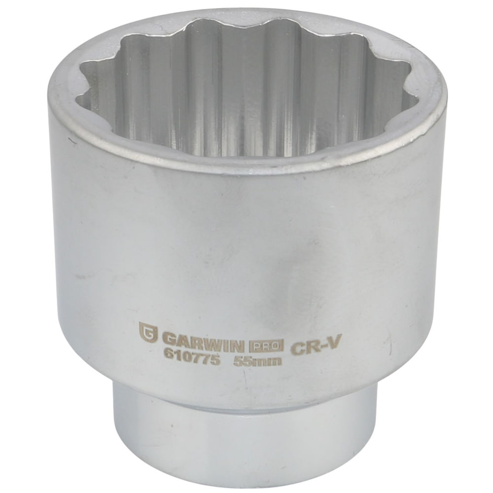 Головка, 1, 55 мм, торцевая, 12-гранная, GARWIN PRO, 610775-55