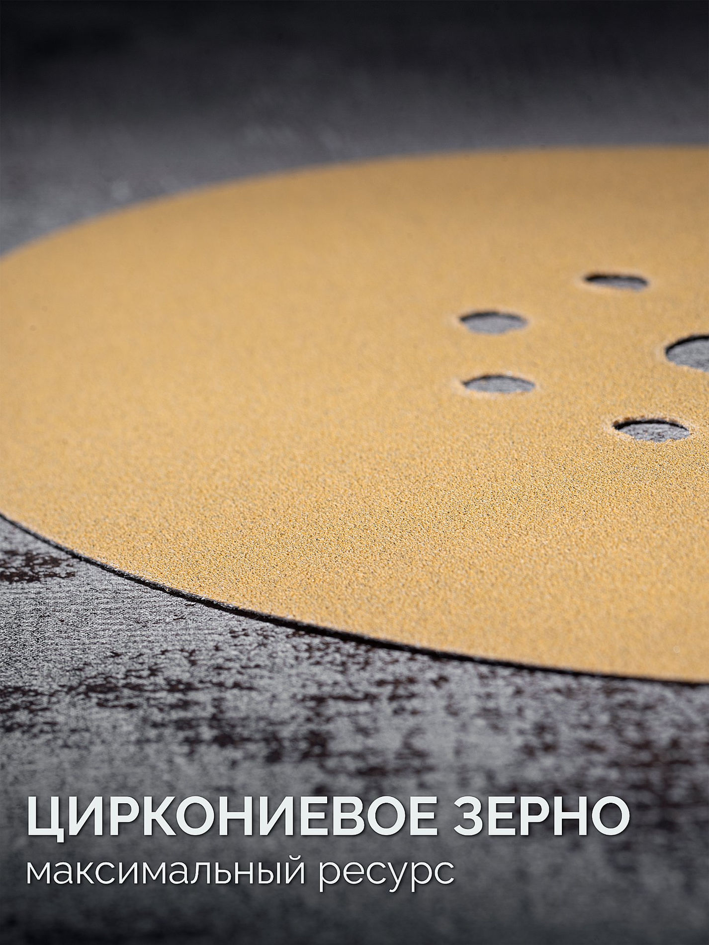 KRAFTOOL Giraffe GOLD-9 225 мм, Р100, шлифовальный круг на липучке, 9 отв. (35651-100)