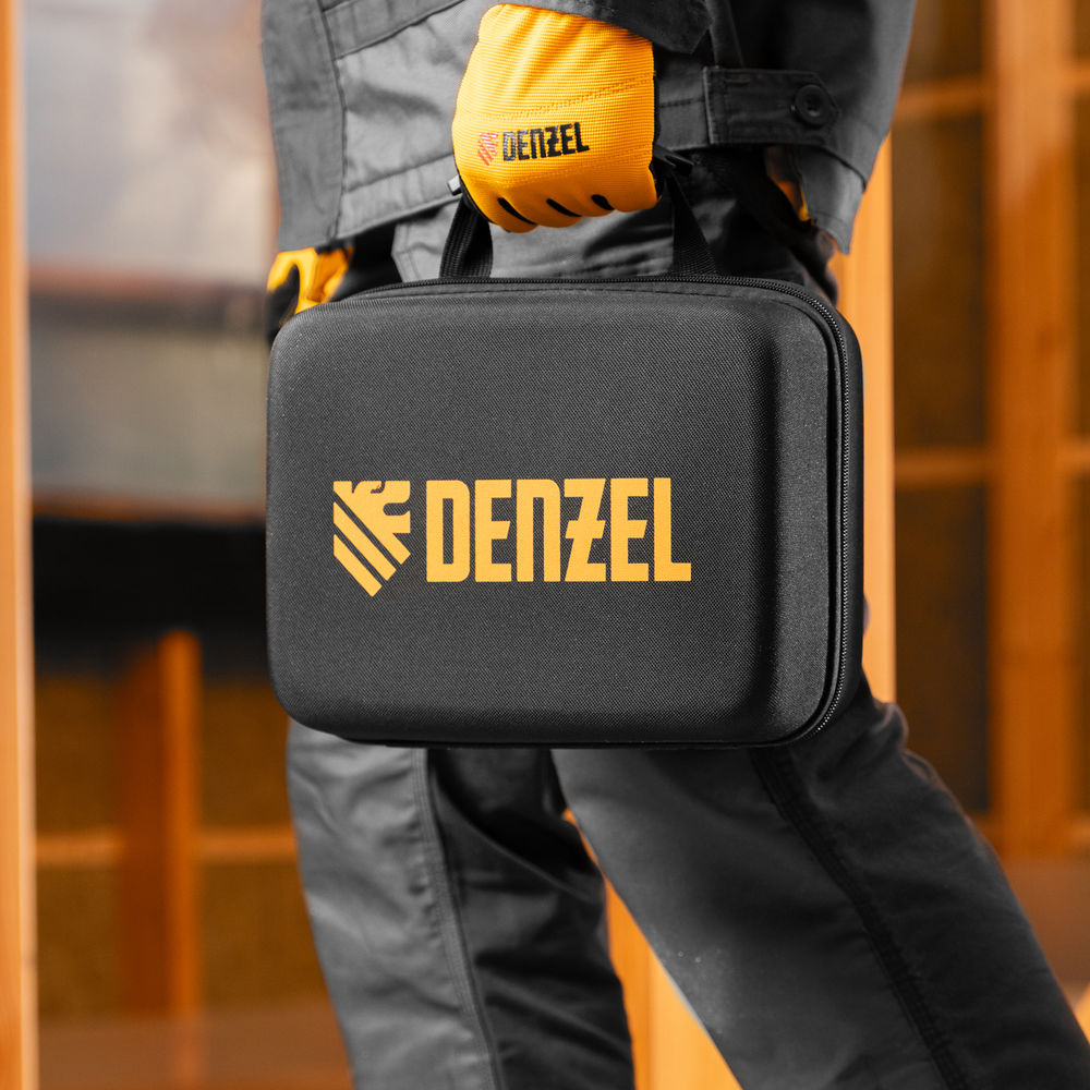 Лазерный уровень мультипризменный DLV-360-3T, 30 м, зеленый луч, Li-Ion 2,4 Aч, штатив // Denzel (350805)