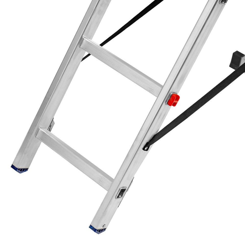 Лестница, 2 х 9 ступеней, алюминиевая, двухсекционная, Сибртех (97909)