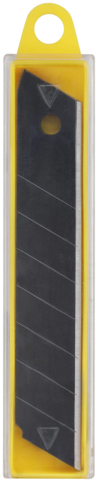 Лезвия сегментированные черненые криогенная закалка, 18 мм (10 шт.) (10436)