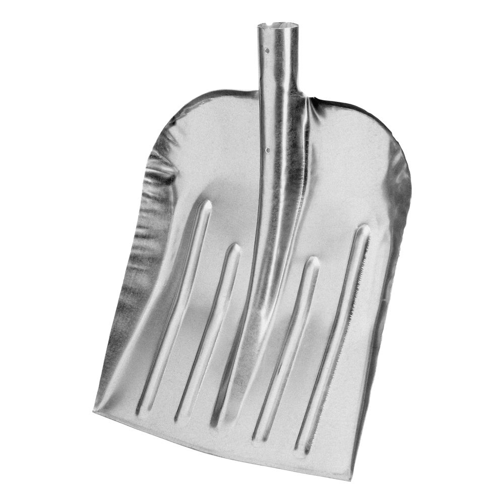 Лопата для уборки снега стальная оцинкованная, 330 х 365 мм, без черенка, Сибртех (61536)