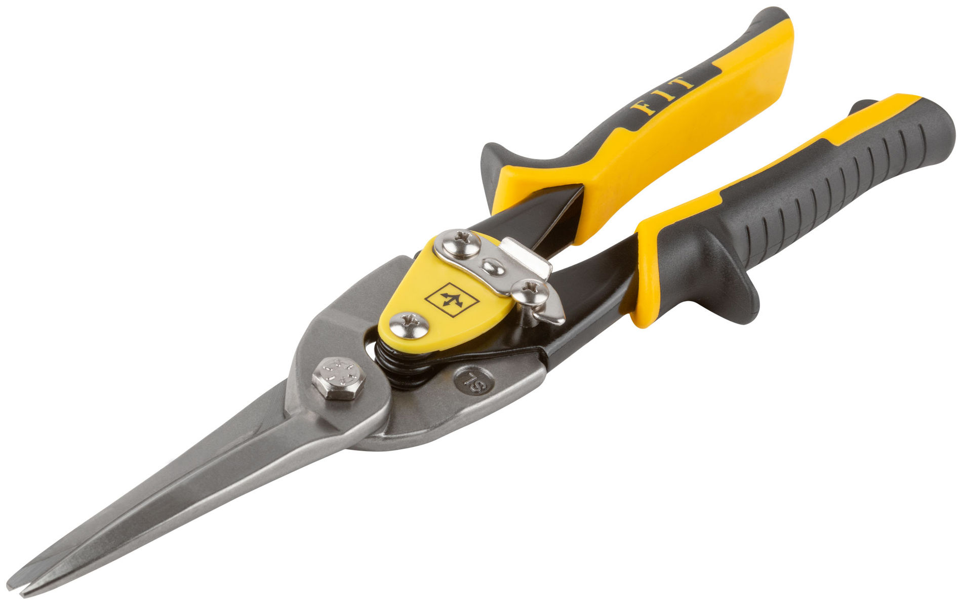 Ножницы по металлу усиленные CrMo Профи, прорезиненные ручки, удлиненные прямые 300 мм (41581)