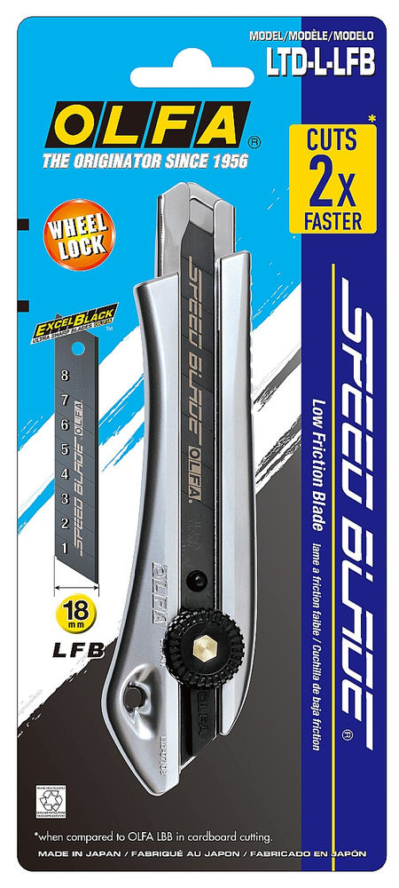 Нож с сегментированным лезвием 18 мм OLFA OL-LTD-L-LFB