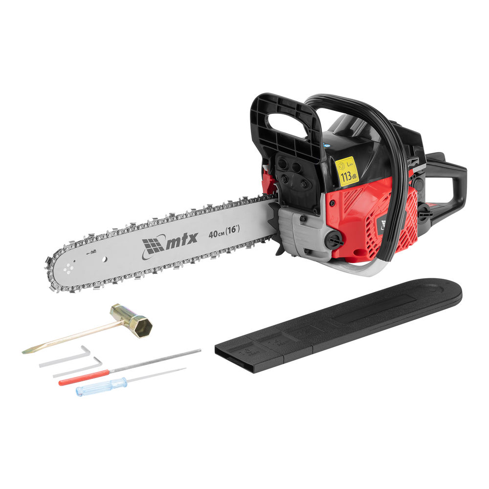 Пила цепная бензиновая шина 40 см 45см? 2,5 л.с. шаг 0,325 паз 1,5 мм 64 зв MS-4516 MTX 95211