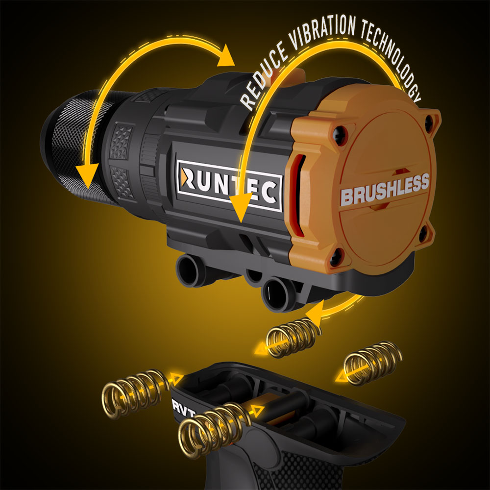 Гайковерт ударный аккумуляторный PRO 1/2, 20В, 2*4Ач, 750Нм RUNTEC RT-IW750