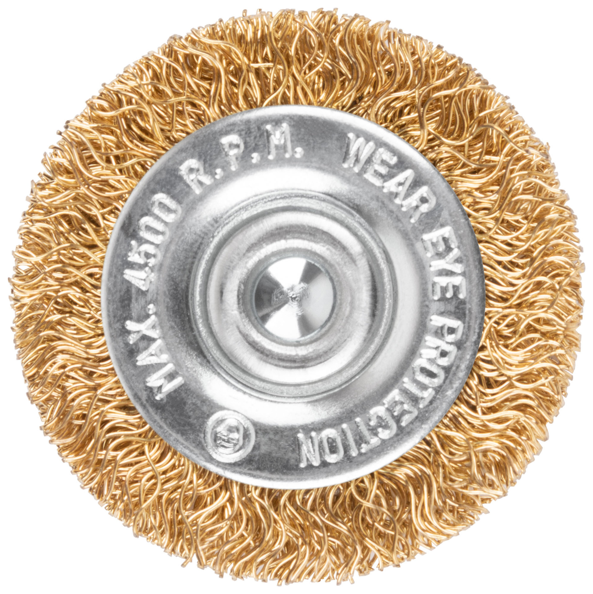 Щетка для дрели, тип Плоская, латун. витая проволока 0,3 мм, 38 мм, блистер, CUTOP Profi (82-913)