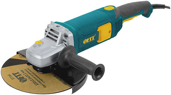 Шлифмашина угловая 2200 Вт; 6200 об/мин; КлК 230 мм; 4,6 кг; б/с щеток; рез.накл.; плав.пуск; повор.; коробка (80330)