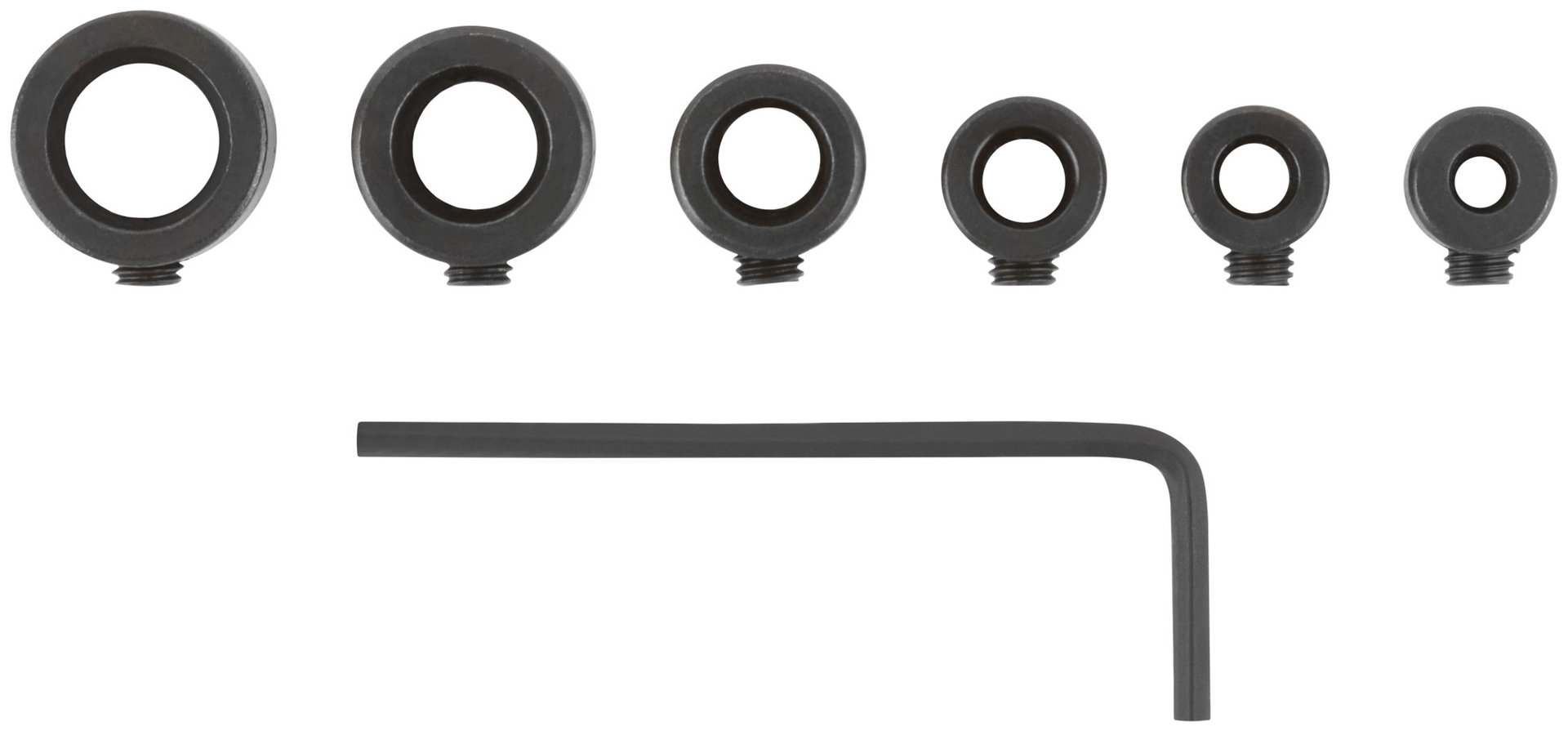 Стопперы для сверел, набор 6 шт. (3, 4, 5, 6, 8, 10 мм) (36426)