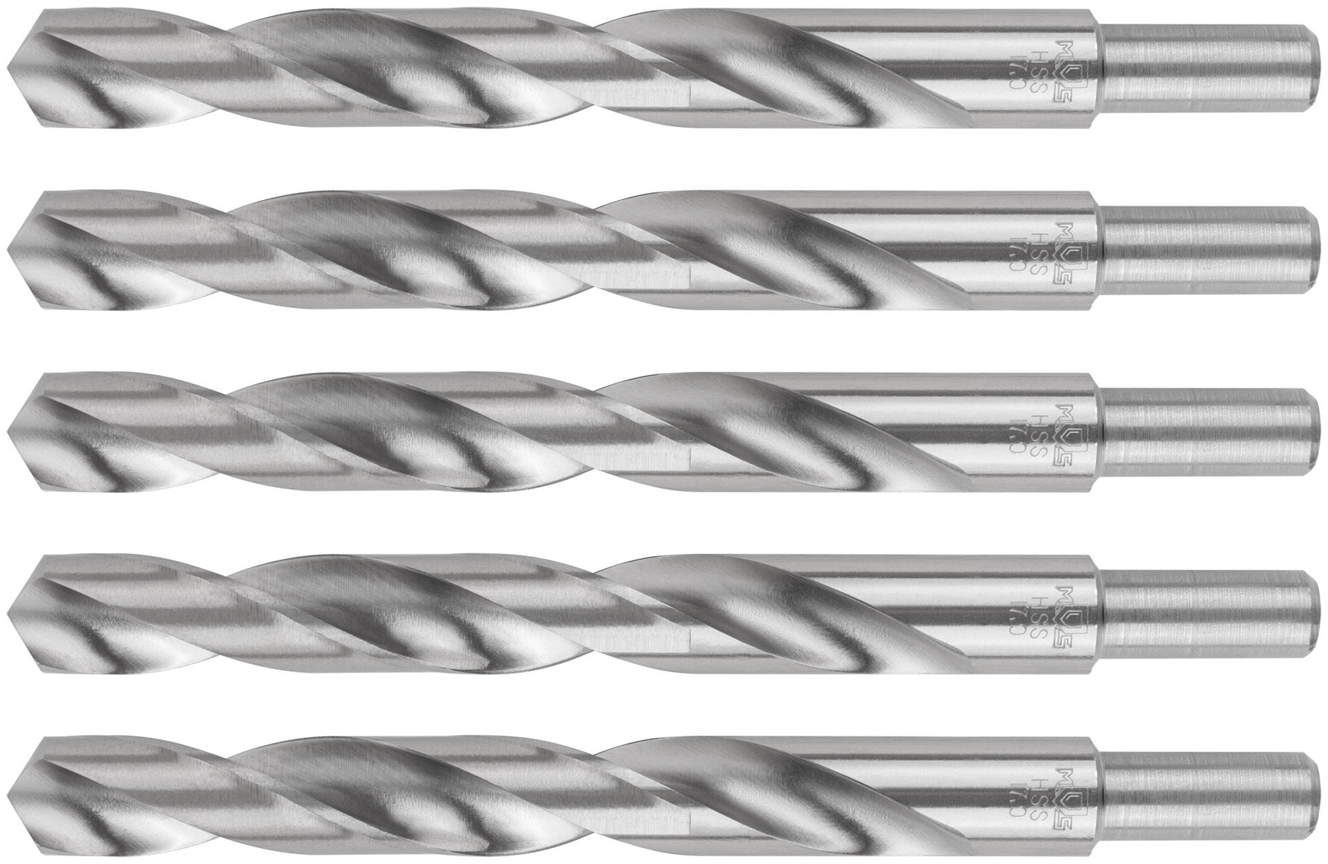 Сверла по металлу HSS, угол заточки 118°, 17,0 x 184 мм, (5 шт.) (35590М)