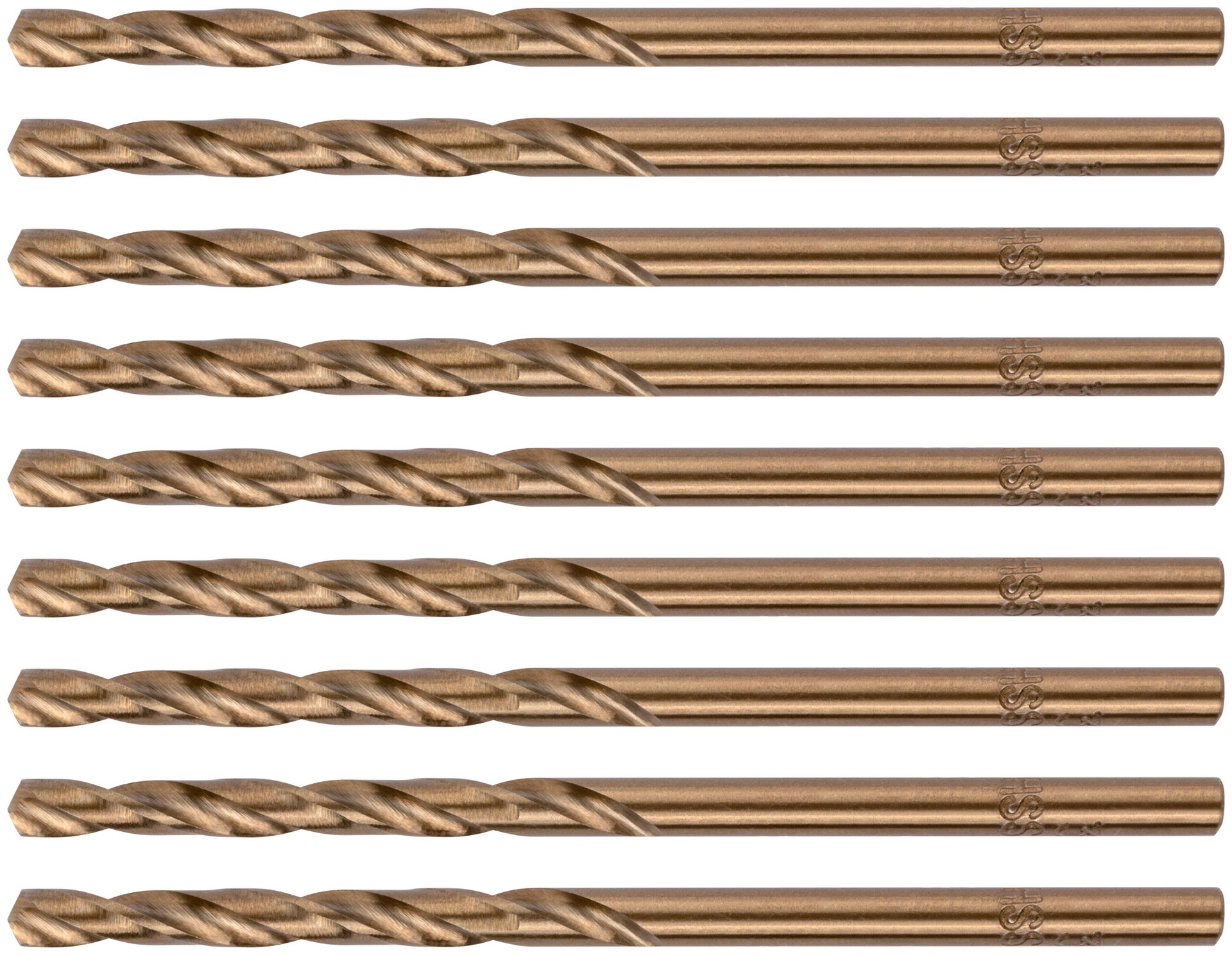 Сверла по металлу HSS с добавкой кобальта 5% Профи 3,0 мм (10 шт.) (33930)