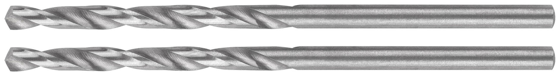 Сверла по металлу HSS шлифованные в блистере, угол заточки 135°, 2,5 x 57 мм (2 шт.) (35624М)