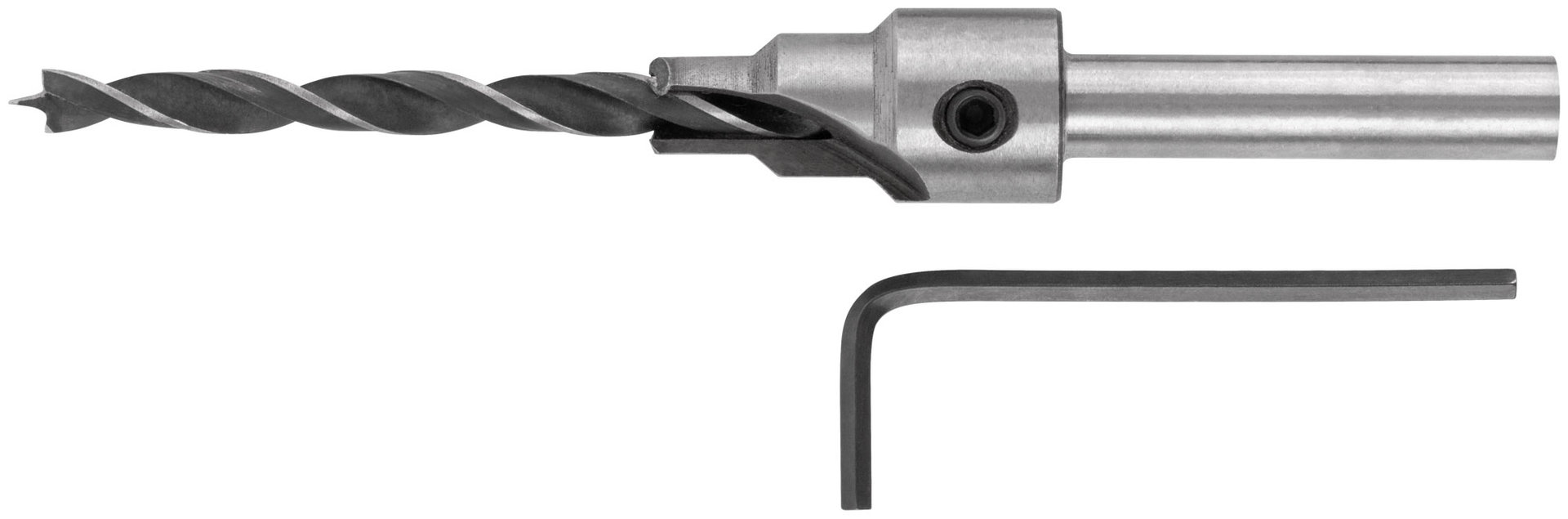 Сверло с зенкером для мебельных стяжек 5 мм/зенкер 9,5 мм (для стяжки 7х70) (36432)