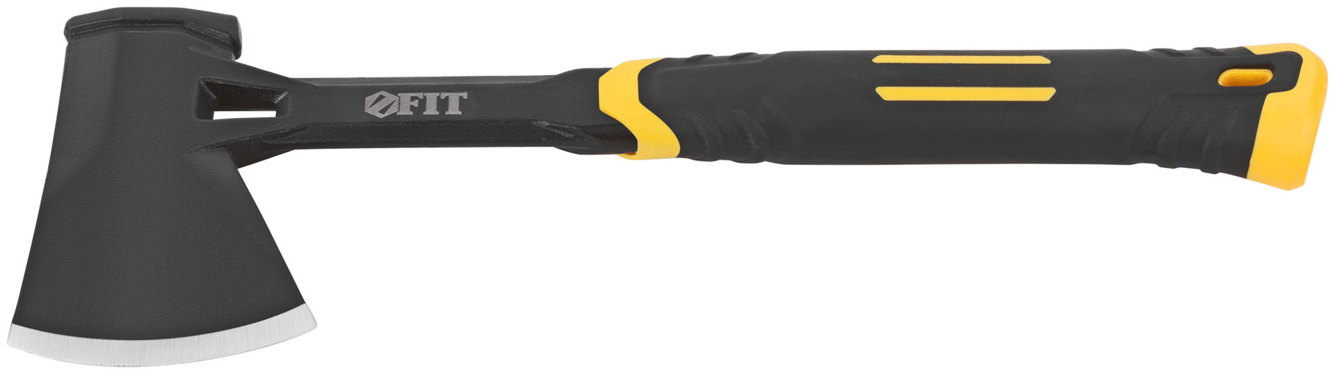 Топор туриста цельнометаллический Профи, пластиковая прорезиненная ручка 600 гр.