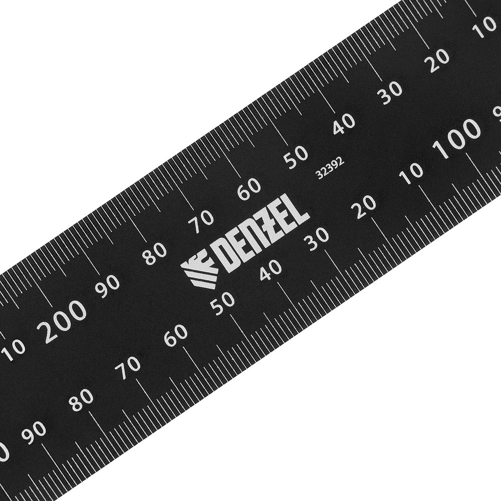 Угольник, 200 х 300 мм, алюминиевый, лазерная гравировка Denzel (32392)