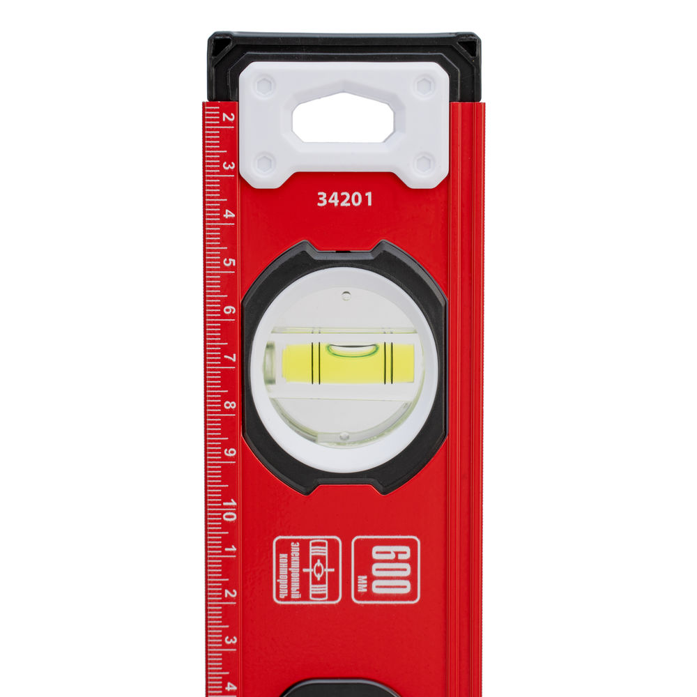 Уровень алюминиевый, фрезерованный, 3 глазка, рукоятки, 600 мм Matrix (34201)