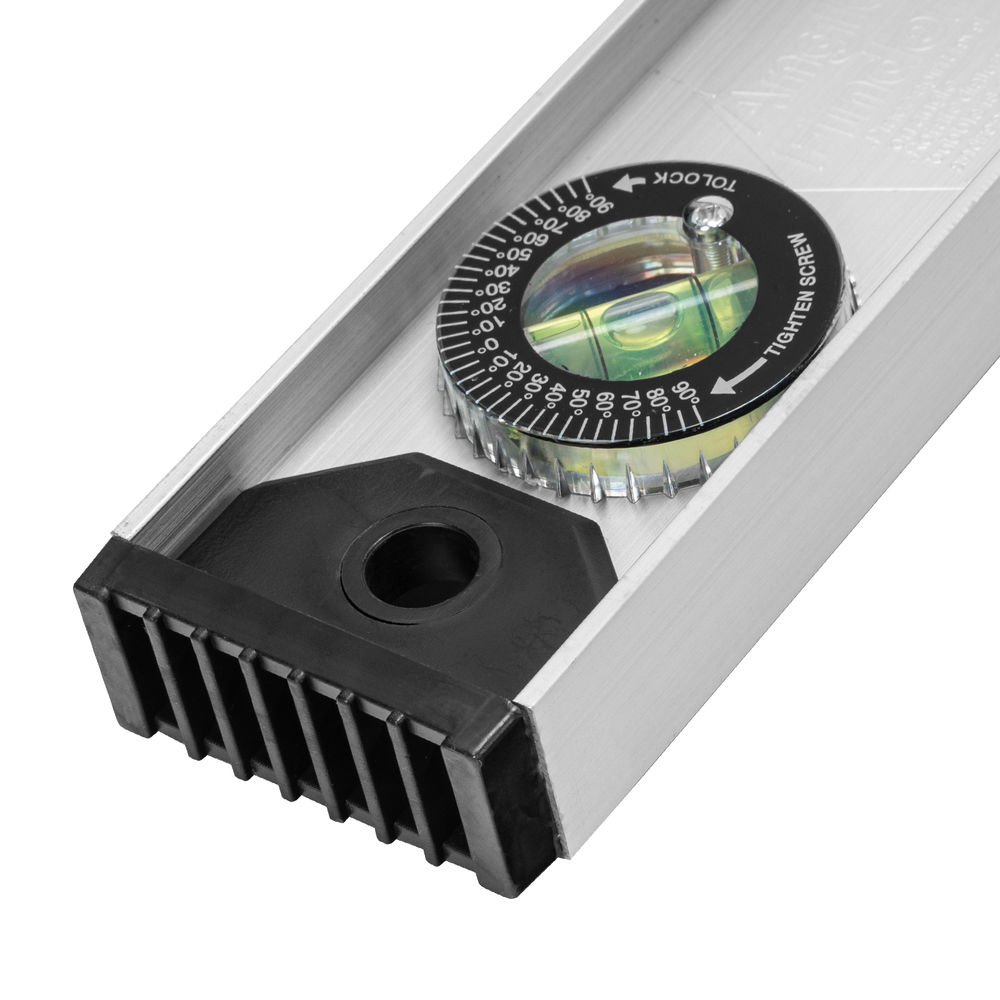 Уровень алюминиевый Рельс, 2000 мм, 3 глазка (1 поворотный) Matrix (34041)