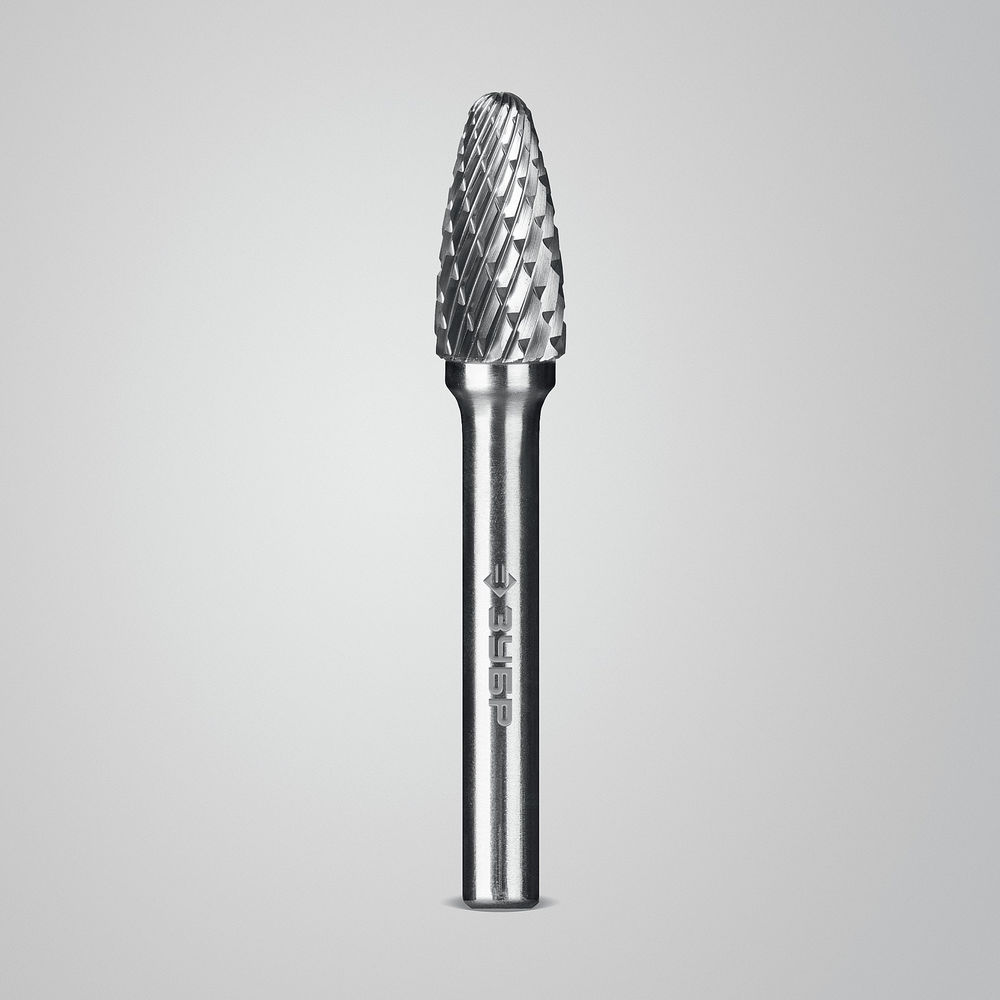 Борфреза твердосплавная 10?20 мм тип F парабола с закругленным углом радиус 2.5 мм хв-к 6 мм Профессионал ЗУБР 28805-10-20