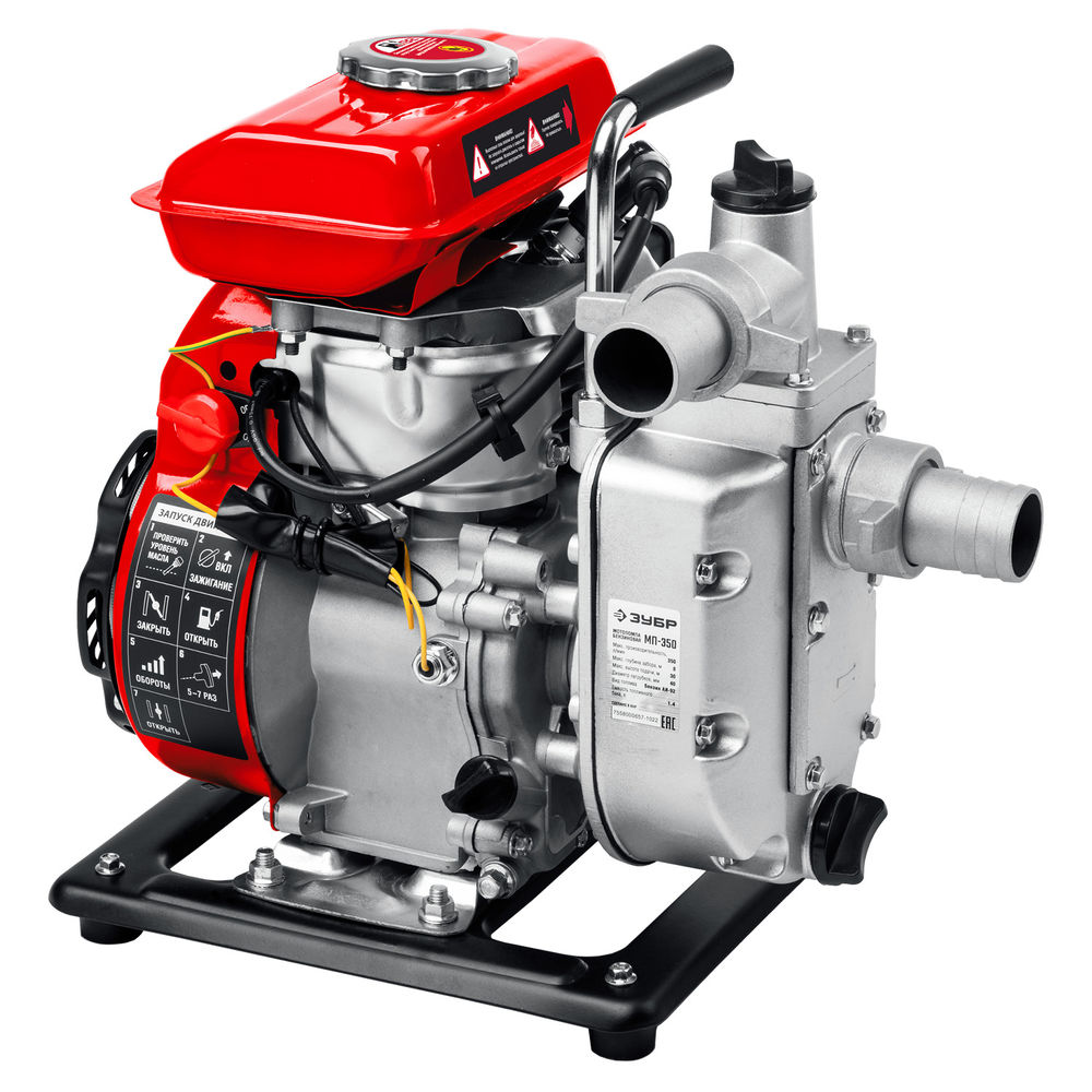Мотопомпа бензиновая 350 л/мин ЗУБР МП-350  