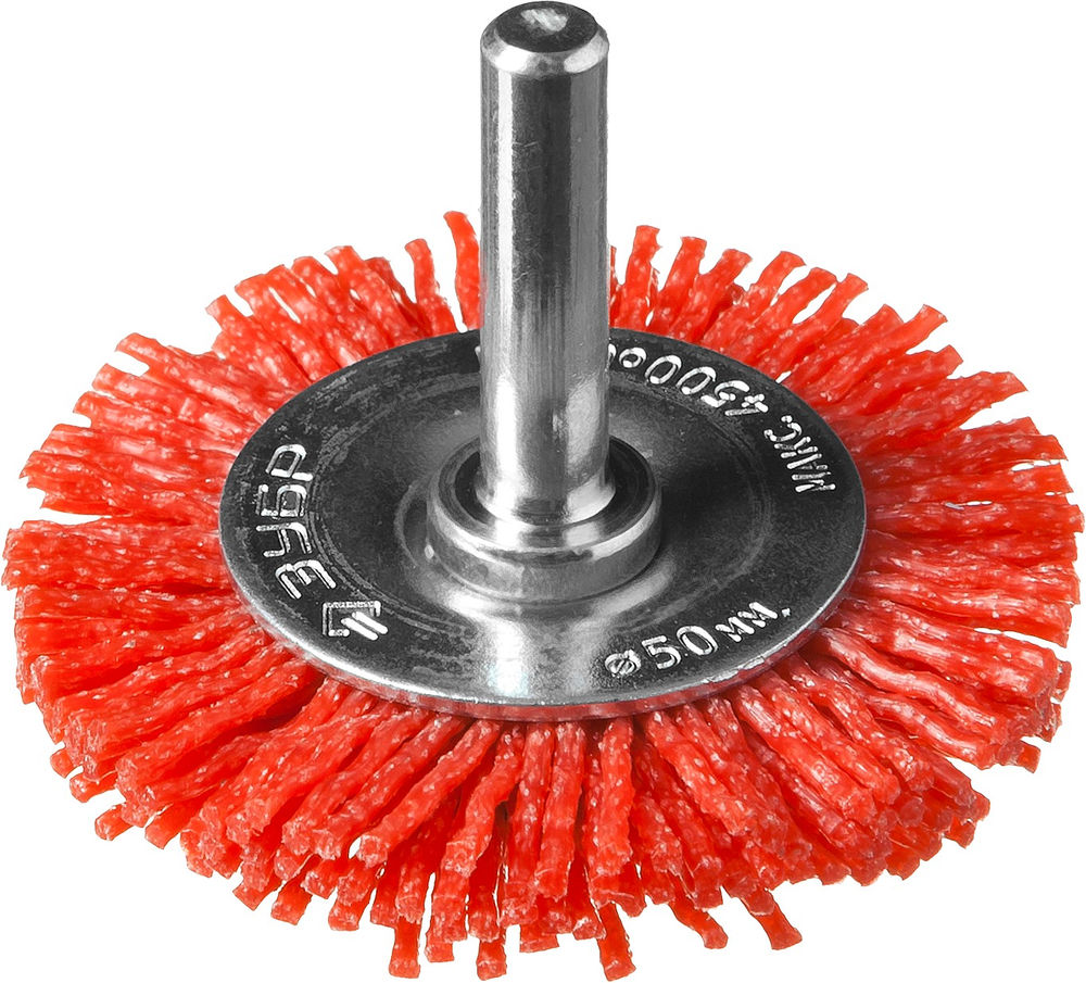Щетка дисковая для дрели 50 мм, нейлоновая проволока ЗУБР Профессионал 35161-050_z02