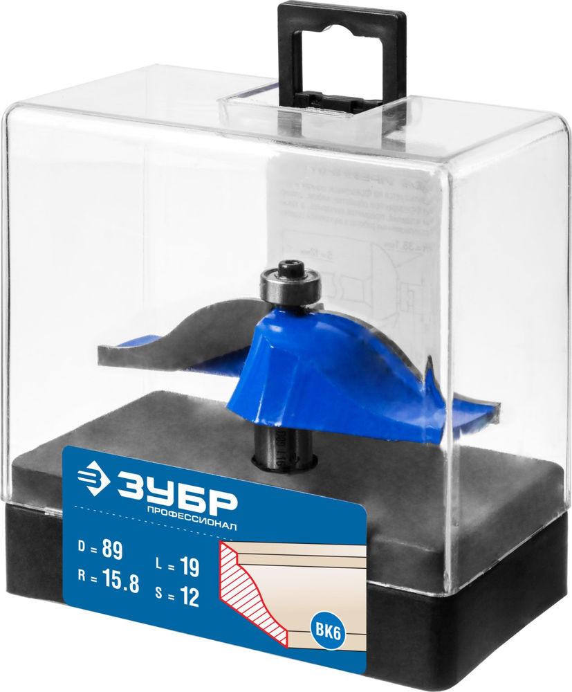 Фреза фигирейная №2 89 x 19 мм, радиус 15.8 мм ЗУБР Профессионал 28760-89