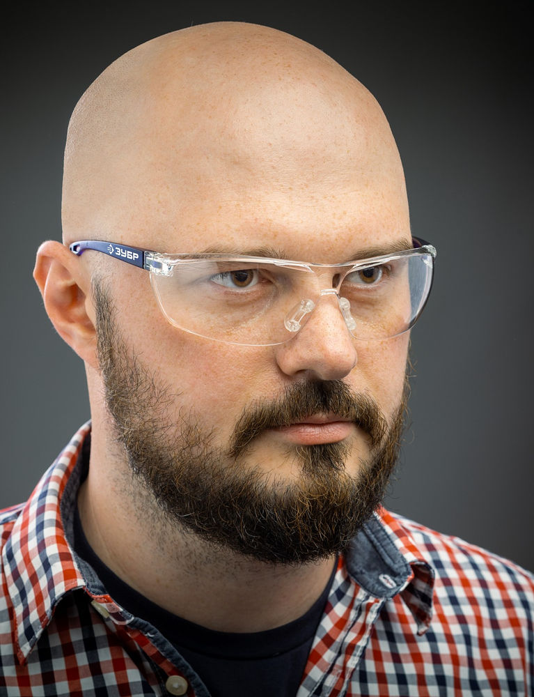 Очки защитные открытого типа прозрачные сферические стёкла устойчивые к запотеванию ЗУБР БОЛИД Профессионал 110485