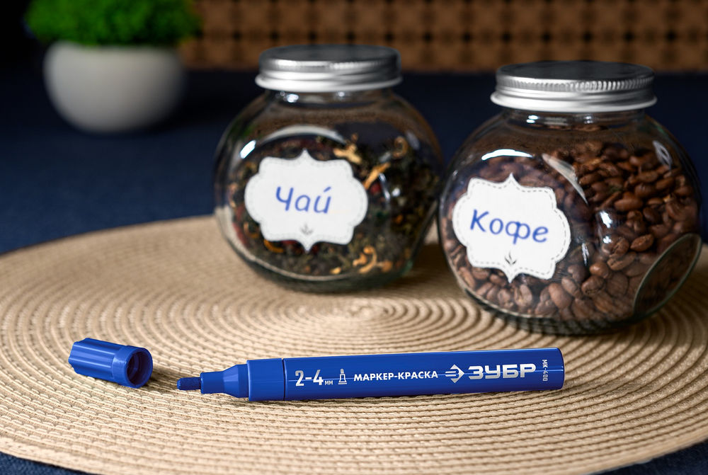 Маркер-краска МК-400 синий, 2-4 мм ЗУБР 06325-7