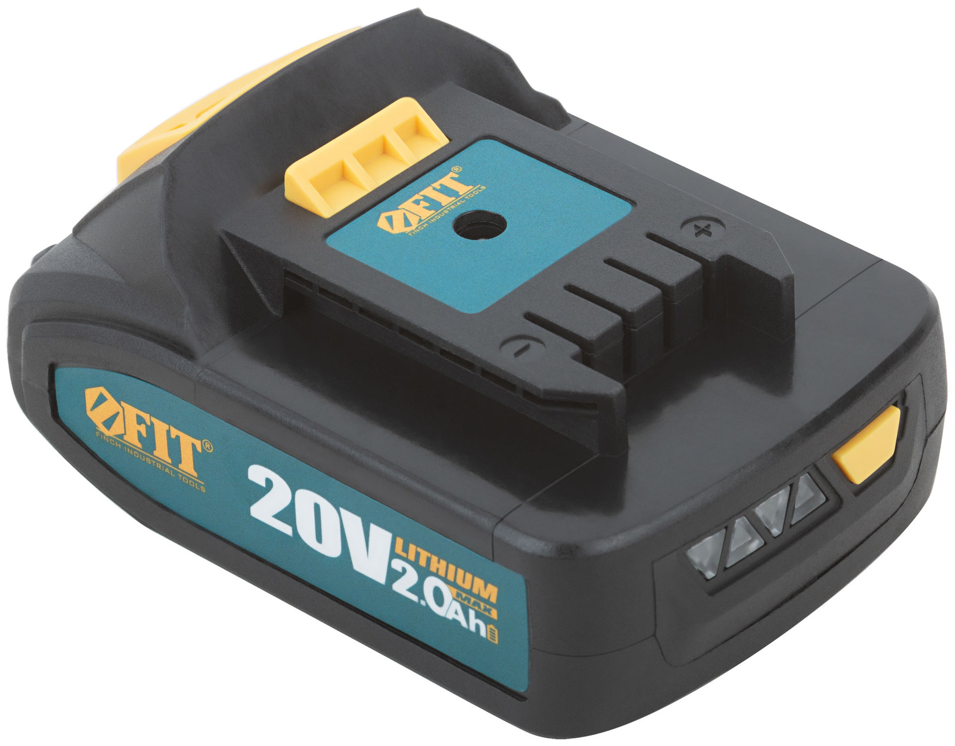 Батарея акк. 20 В; Li-Ion; 2,0 Ач; 0,4 кг ; индикатор заряда; коробка (79935)