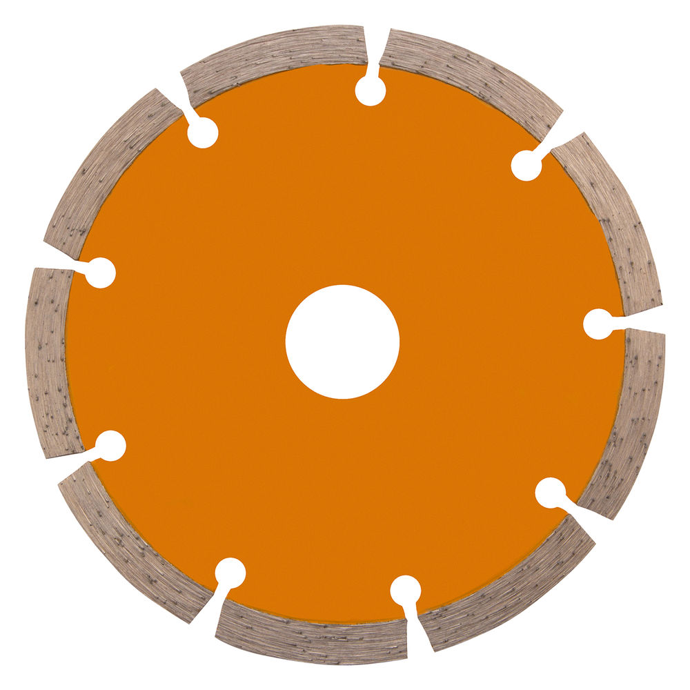 Диск алмазный, отрезной сегментный, 125 х 22.2 мм, сухая резка Denzel (73101)