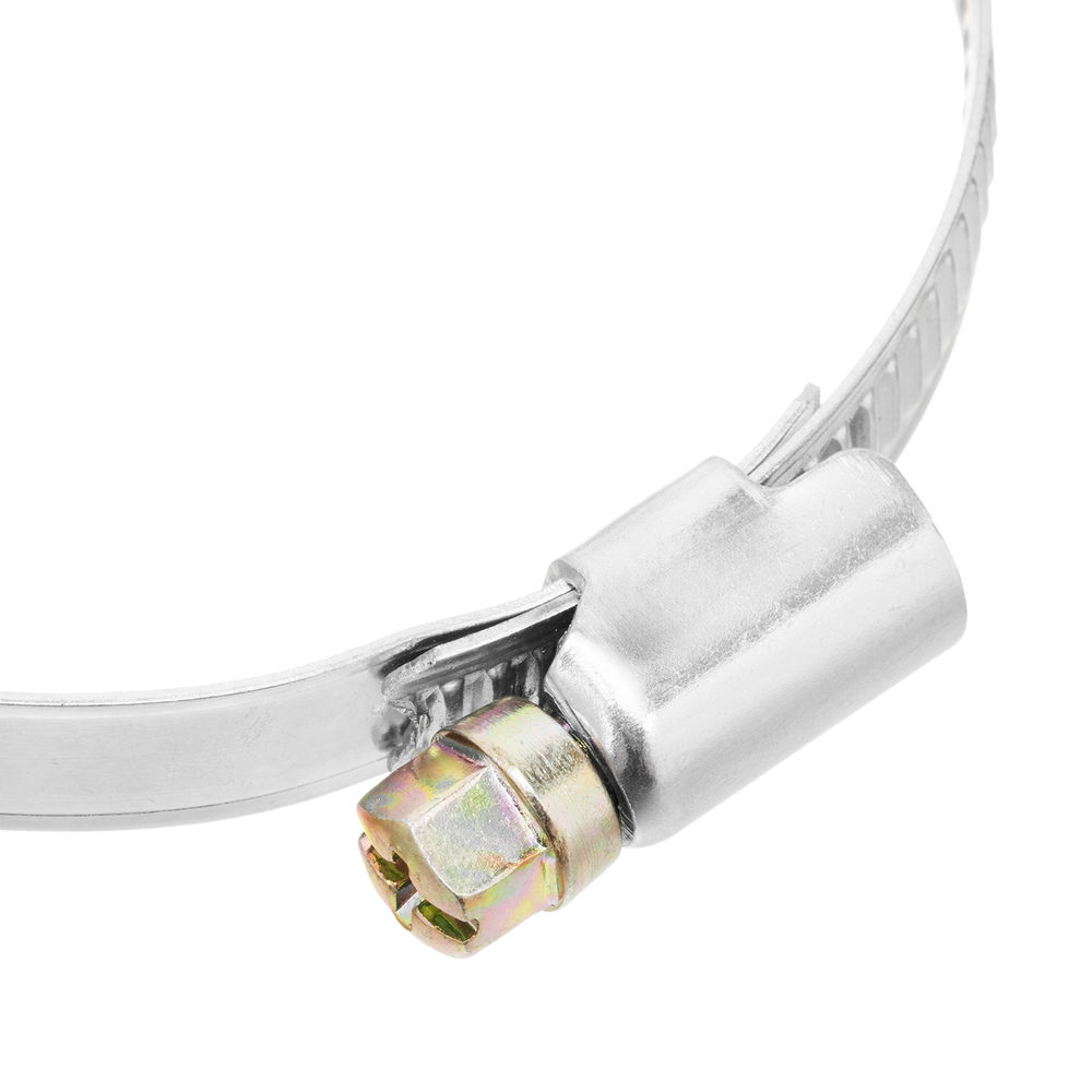 Хомуты металлические, Стандартное болтовое крепление 50-70 мм, 50 штук в упаковке, ширина 9 мм Сибртех (47563)