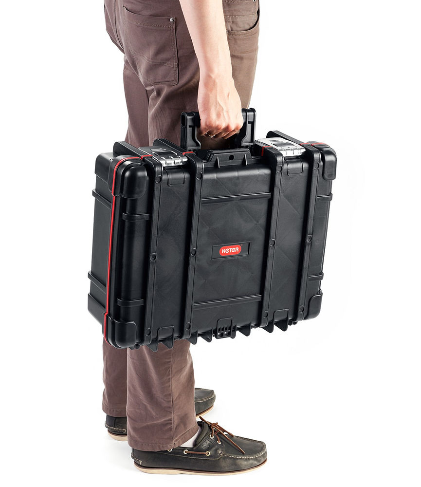 Ящик-органайзер 480 х 380 х 175 мм (19) с 9 регулируемыми ячейками + съемный внутренний органайзер с 4 ячейками TECHNICAN KETER 38395-19