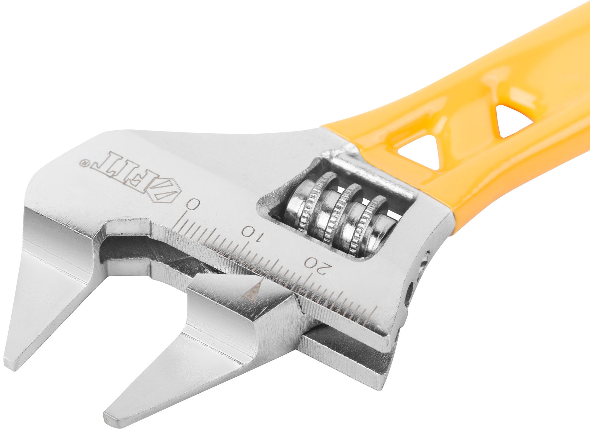 Ключ разводной Ультра, CrV, укороченный, обточен. узкие губки, шкала, экстра увелич.захват 140 мм ( 30 мм )