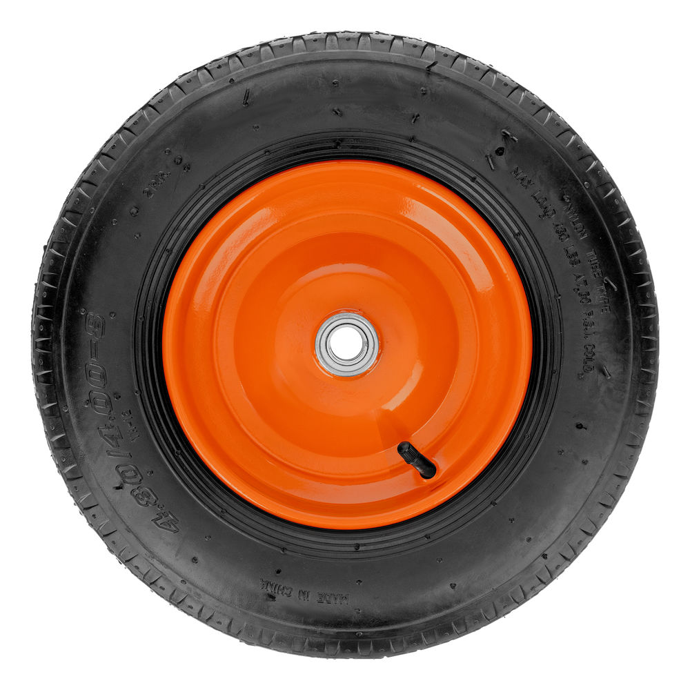 Колесо пневматическое 4.80/4.00-8 D 380 мм, внутренний подшипник D 20 мм, длина оси 90 мм Palisad (68948)