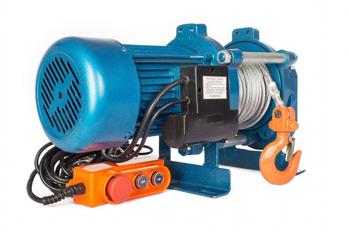 Лебедка TOR ЛЭК-500 E21 (KCD) 500 кг 380 В с канатом 100 м (T) (1026416)