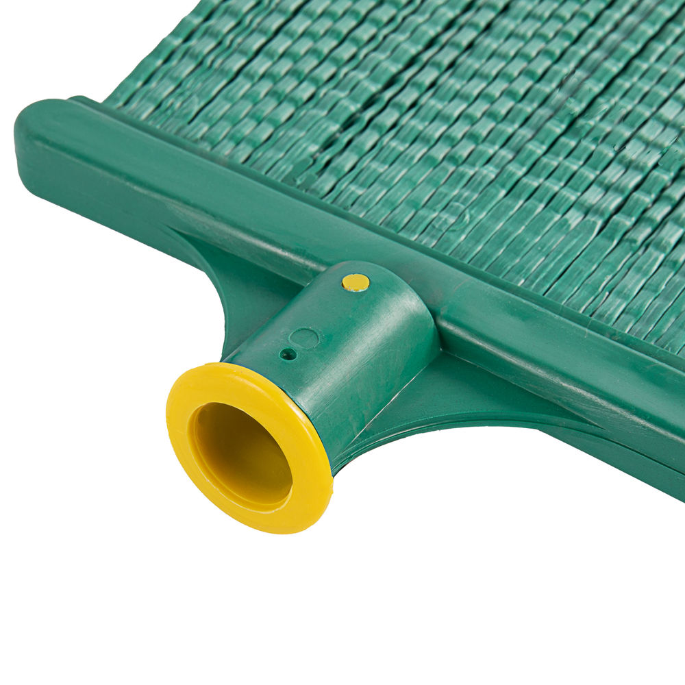 Метла полипропиленовая, 240 х 160 мм, плоская распушенная, без черенка, Сибртех (63209)