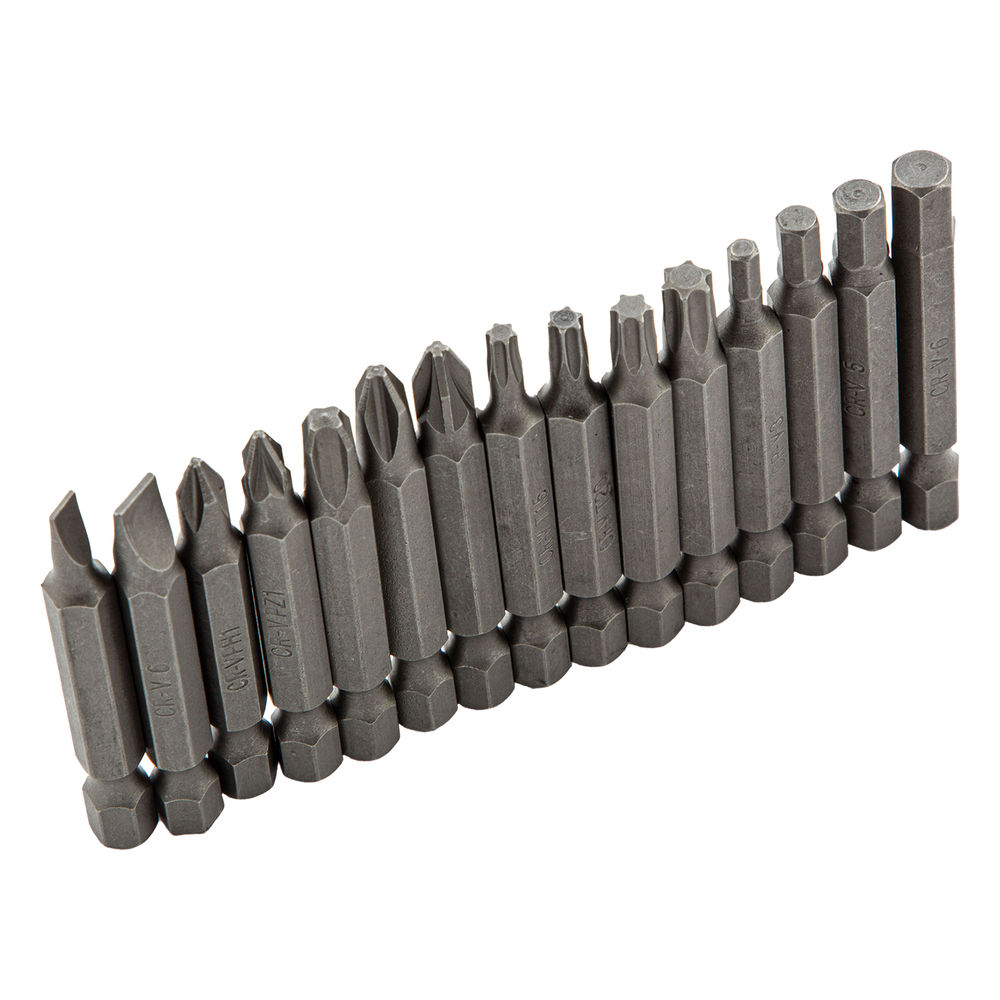 Набор бит, магнитный адаптер, CrV, пластиковый кейс, 64 шт. Matrix (11327)