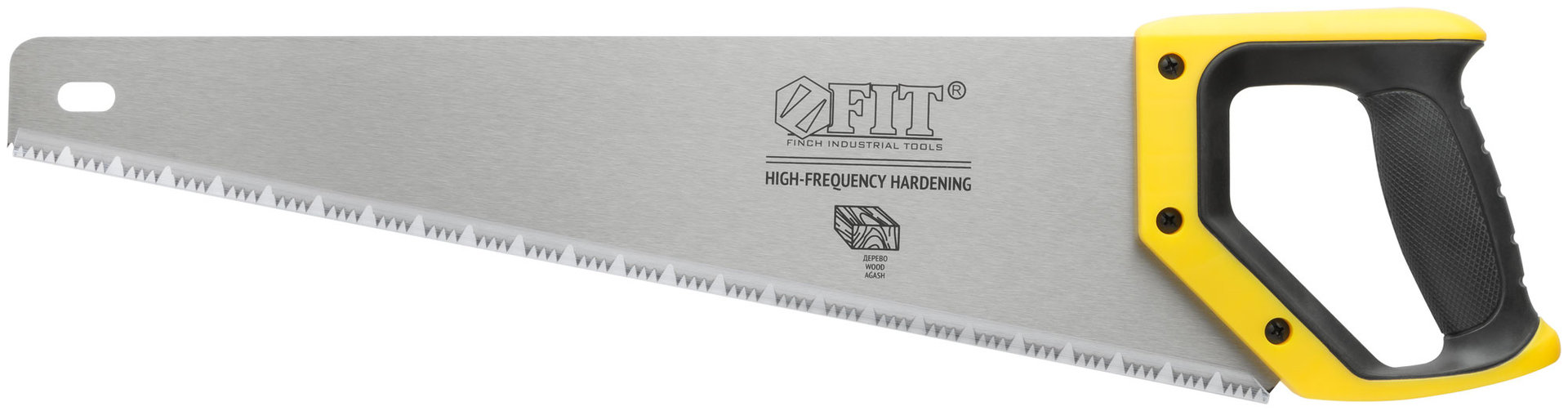 Ножовка по дереву, переменный профиль, каленый зуб, по живой/влажной древесине, Профи 450 мм (40533)