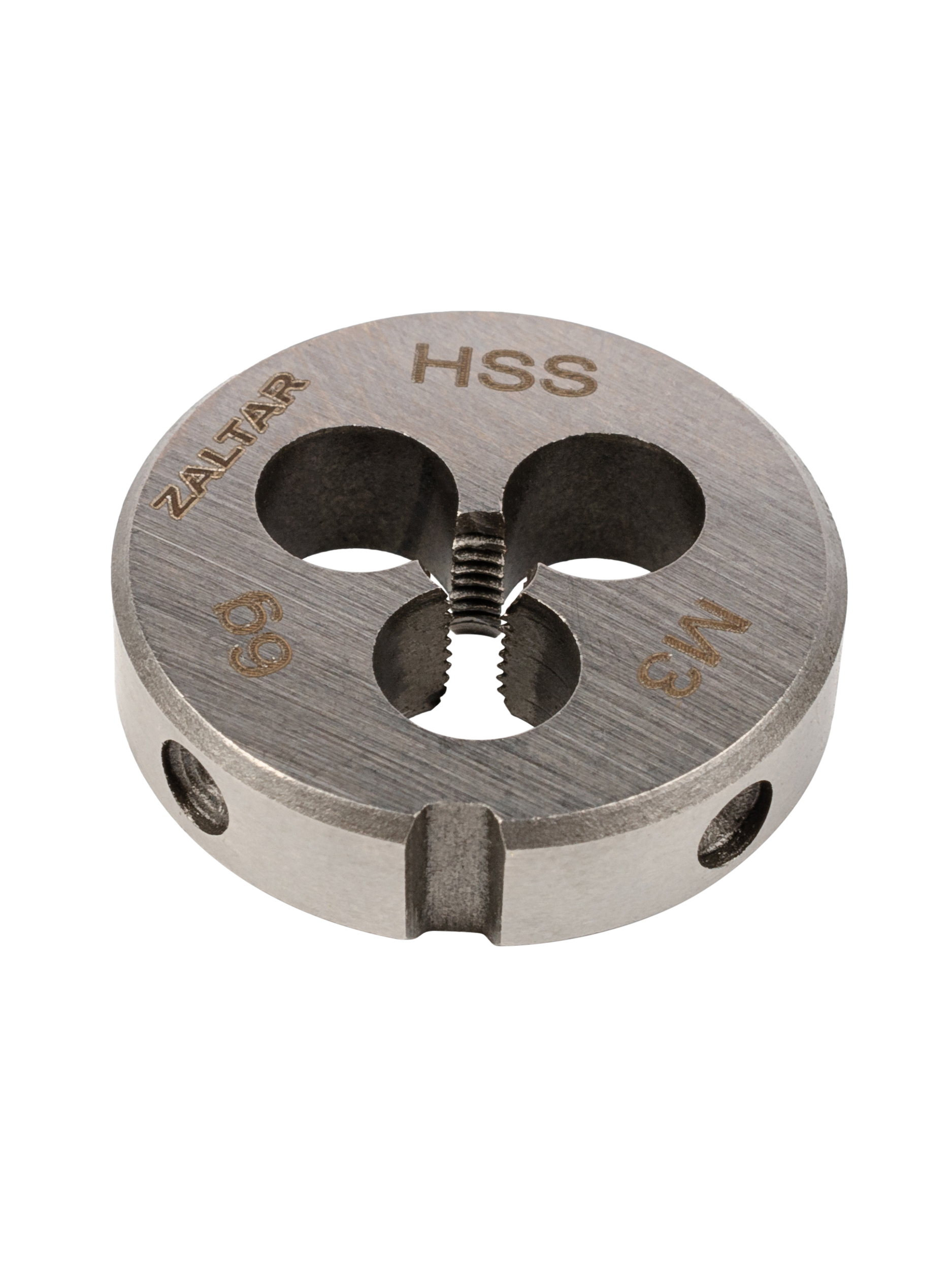 Плашка круглая резьбонарезная HSS, DIN 223 B (DIN EN 22568), M3 x 0.5, 20 x 5 (ZA-10401)