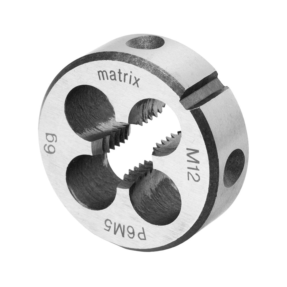 Плашка М12 х 1.75 мм, Р6М5 Matrix